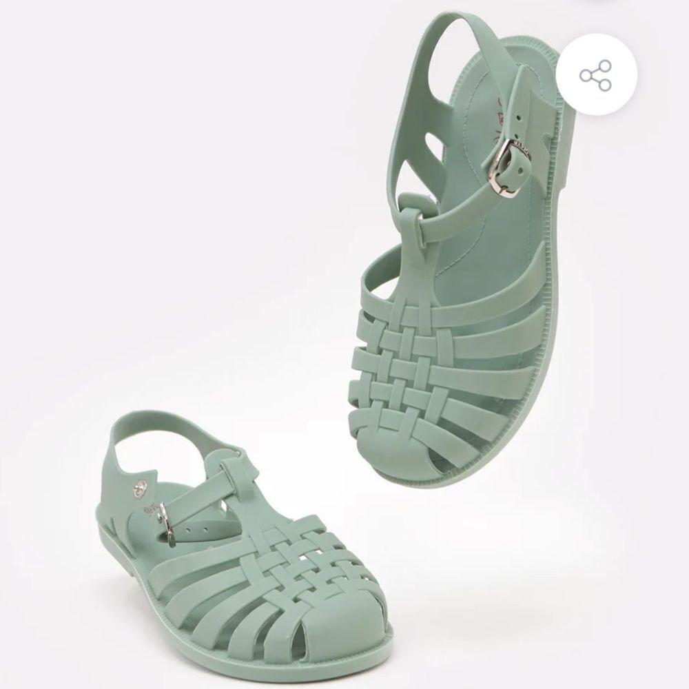 Justfab Kids Open-Toe Jelly Sandal Tender Touch Pantone(Light Pink)10 Nwt In Pkg